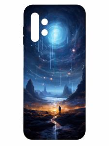 Чохол з чорними боками на Samsung Galaxy A13 4G :: Космос (принт 244)