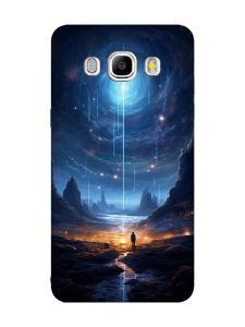 Чохол з чорними боками на Samsung Galaxy J5(2016) J510 :: Космос (принт 244)