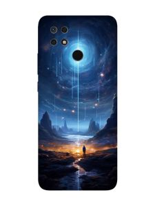 Чохол з чорними боками на Xiaomi Redmi 10C :: Космос (принт 244)