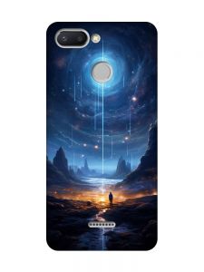 Чохол з чорними боками на Xiaomi Redmi 6 :: Космос (принт 244)