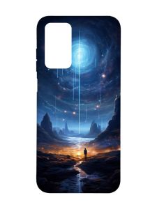 Чохол з чорними боками на Xiaomi Redmi Note 11 4G :: Космос (принт 244)