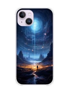 Чохол із потовщеними кутами на iPhone 14 :: Космос (принт 244)