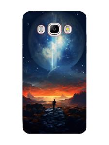 Чохол з червоними боками на Samsung Galaxy J5 (2016) J510 :: Космос (принт 247)