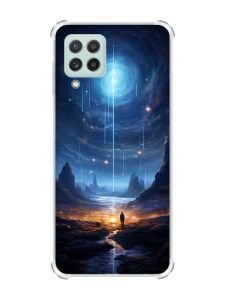 Чохол з потовщеними кутами на Samsung Galaxy M32/A22/M22 4G :: Космос (принт 244)