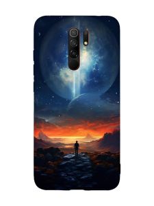 Чохол з червоними боками на Xiaomi Redmi Note 8 Pro :: Космос (принт 247)