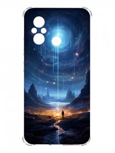 Чохол з потовщеними кутами на Xiaomi Redmi 12C :: Космос (принт 244)