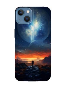 Чохол з рожевими боками на Apple iPhone 13 :: Космос (принт 247)