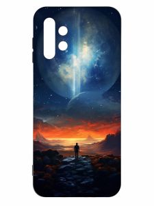 Чохол з чорними боками на Samsung Galaxy A13 4G :: Космос (принт 247)