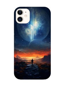 Чохол з червоними боками на Apple iPhone 11 (6.1) :: Космос (принт 247)