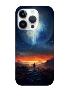 Чохол з чорними боками на Apple iPhone 14 Pro :: Космос (принт 247)