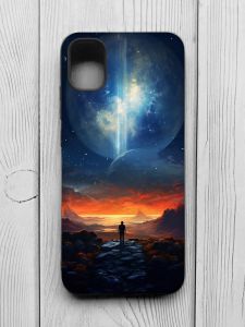 Чохол з чорними боками на Samsung Galaxy A04E/A042 :: Космос (принт 247)