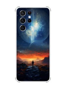 Чохол з потовщеними кутами на Samsung Galaxy S21 Ultra :: Космос (принт 247)