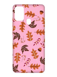 Матовий рожевий чохол на Samsung Galaxy M30s/M21 :: Осінь (принт 107)