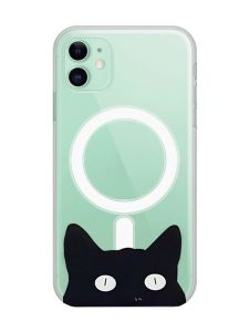 Магнітний чохол на iPhone 11 із підтримкою MagSafe :: Котик (принт 119)