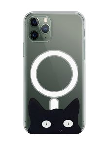 Магнітний чохол на iPhone 12/12 Pro із підтримкою MagSafe :: Котик (принт 119)