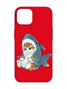 Матовий червоний чохол на Apple iPhone 14 :: Кошеня (принт 120)
