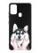 Матовий чорний чохол на Samsung Galaxy M30s/M21 :: Мордочка (принт 121)