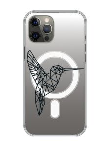 Магнітний чохол на iPhone 12 Pro Max із підтримкою MagSafe :: Колібрі (принт 122)
