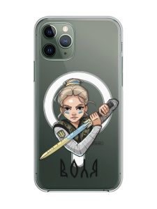 Магнітний чохол на iPhone 12/12 Pro із підтримкою MagSafe :: Українська захисниця (принт 170)