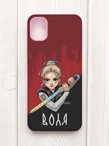 Чохол з рожевими боками на Samsung Galaxy A04E/A042 :: Українська захисниця (патріотичний принт 171)