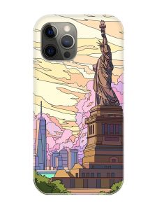 Магнітний чохол на iPhone 12 Pro Max із підтримкою MagSafe :: Статуя Свободи (принт 331)