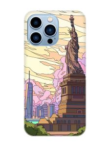 Магнітний чохол на iPhone 13 Pro Max із підтримкою MagSafe :: Статуя Свободи (принт 331)