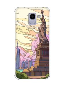Чохол із потовщеними кутами на Samsung Galaxy J6 (2018) J600F :: Статуя Свободи (принт 331)