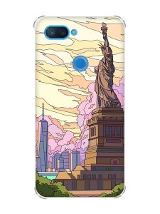 Чохол із потовщеними кутами на Xiaomi Mi 8 Lite :: Статуя Свободи (принт 331)