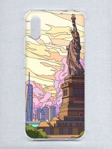 Чохол з потовщеними кутами на Xiaomi Redmi 9A :: Статуя Свободи (принт 331)