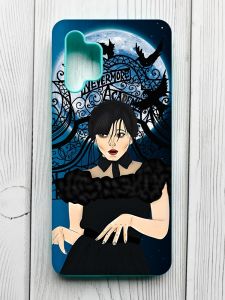 Чохол з бірюзовими боками на Samsung Galaxy A32 :: Танець. Венздей (принт 212)