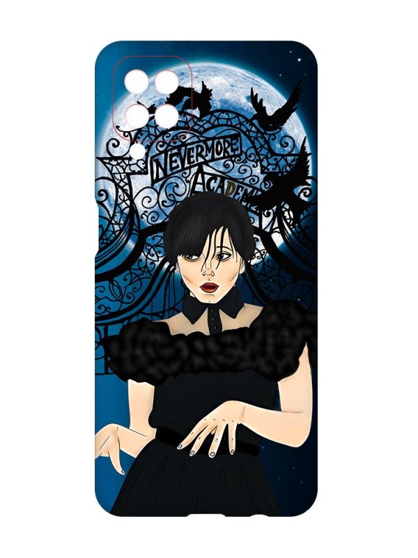 Чохол з червоними боками на Samsung Galaxy A12 :: Танець. Венздей (принт 212)