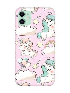 Магнітний чохол на iPhone 11 із підтримкою MagSafe :: Єдинороги (принт 106)