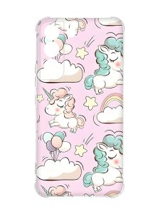 Чохол із потовщеними кутами на Samsung Galaxy S22 :: Єдинороги (принт 106)