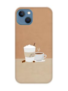 Магнітний чохол на iPhone 13 (6.1) із підтримкою MagSafe :: Кава (принт 108)