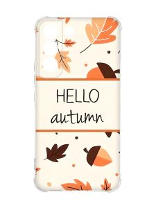 Чохол із потовщеними кутами на Samsung Galaxy S22 :: Привіт, осінь (принт 109)