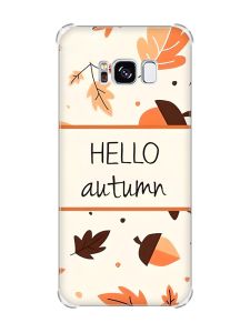 Чохол з потовщеними кутами на Samsung Galaxy S8 :: Привіт, осінь (принт 109)