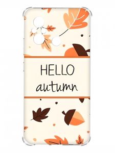 Чохол з потовщеними кутами на Xiaomi Redmi 12C :: Привіт, осінь (принт 109)