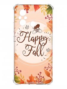 Чохол з потовщеними кутами на Xiaomi Redmi 12C :: Щасливої осені (принт 110)