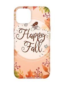 Чохол з бірюзовими боками на Apple iPhone 14 :: Щасливої осені (принт 110)