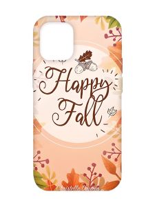 Чохол з бірюзовими боками на Apple iPhone 12/12 Pro (6.1) :: Щасливої осені (принт 110)