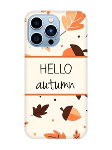 Магнітний чохол на iPhone 13 Pro Max із підтримкою MagSafe :: Привіт, осінь (принт 109)