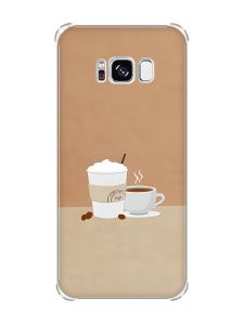 Чохол з потовщеними кутами на Samsung Galaxy S8 :: Кава (принт 108)