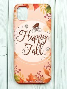 Чохол з червоними боками на Samsung Galaxy A04E/A042 :: Щасливої осені (принт 110)