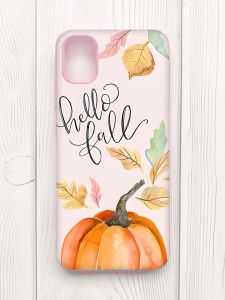 Чохол з рожевими боками на Samsung Galaxy A04E/A042 :: Привіт, осінь (принт 111)