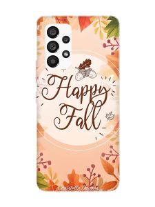 Чохол з чорними боками на Samsung Galaxy A53 4G/5G :: Щасливої осені (принт 110)