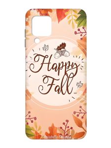 Чохол з чорними боками на Samsung Galaxy M32 / A22 / M22 4G :: Щасливої осені (принт 110)