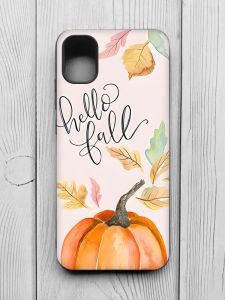 Чохол з чорними боками на Samsung Galaxy A04E/A042 :: Привіт, осінь (принт 111)