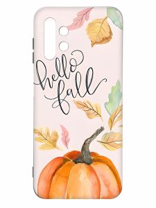 Чохол з чорними боками на Samsung Galaxy A13 4G :: Привіт, осінь (принт 111)