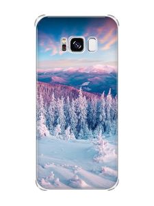 Чохол з потовщеними кутами на Samsung Galaxy S8 :: Зимові гори (принт 163)