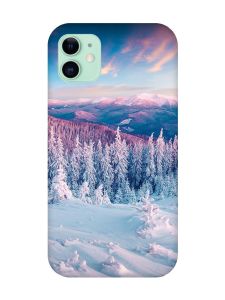 Магнітний чохол на iPhone 11 із підтримкою MagSafe :: Зимові гори (принт 163)